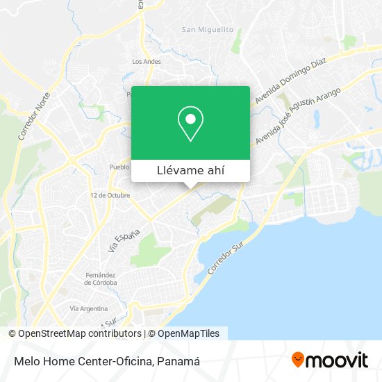 Mapa de Melo Home Center-Oficina