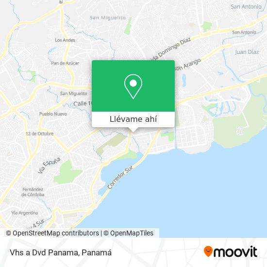 Mapa de Vhs a Dvd Panama