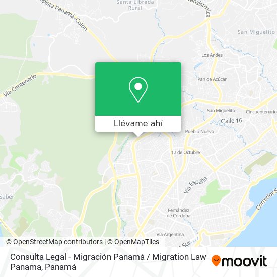Mapa de Consulta Legal - Migración Panamá / Migration Law Panama