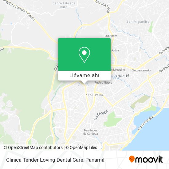 Mapa de Clinica Tender Loving Dental Care