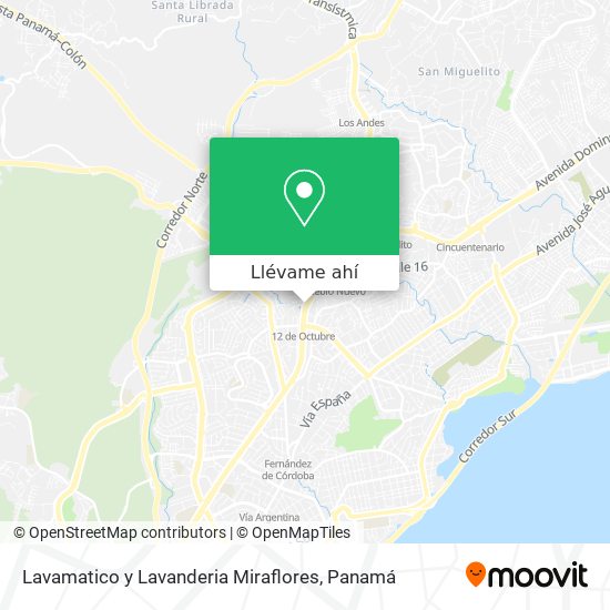 Mapa de Lavamatico y Lavanderia Miraflores