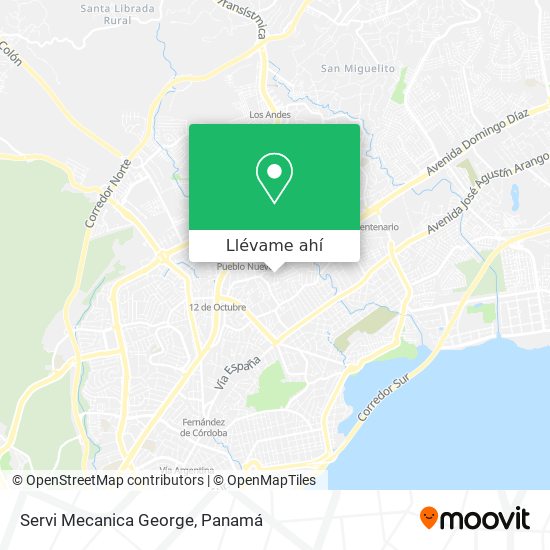 Mapa de Servi Mecanica George