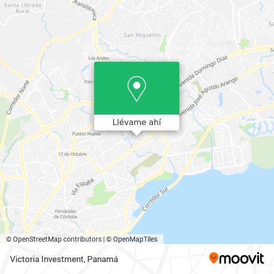 Mapa de Victoria Investment