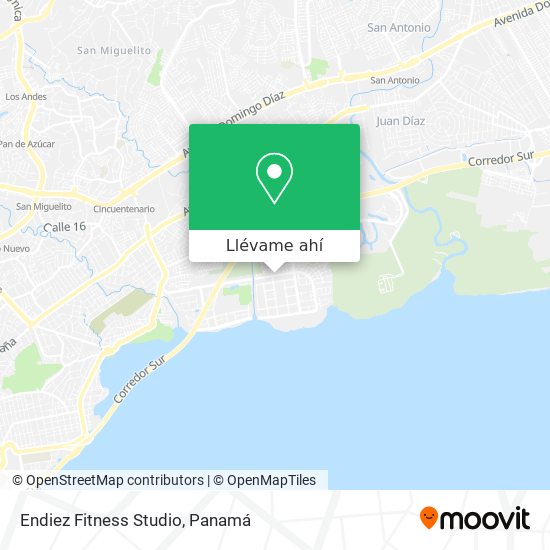 Mapa de Endiez Fitness Studio
