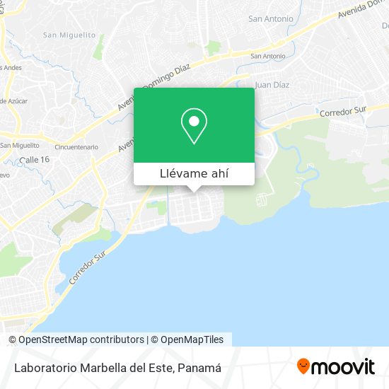 Mapa de Laboratorio Marbella del Este