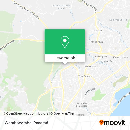 Mapa de Wombocombo