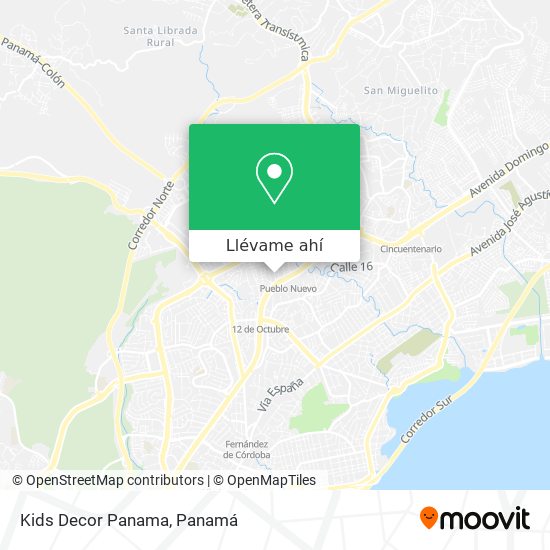 Mapa de Kids Decor Panama