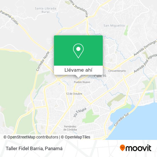 Mapa de Taller Fidel Barria