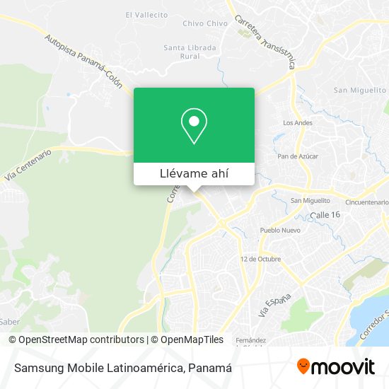 Mapa de Samsung Mobile Latinoamérica
