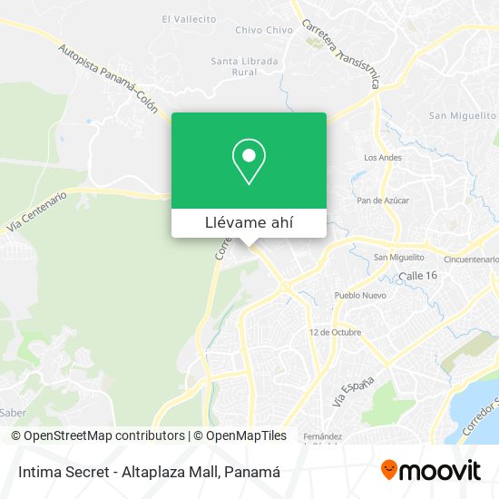 Mapa de Intima Secret - Altaplaza Mall