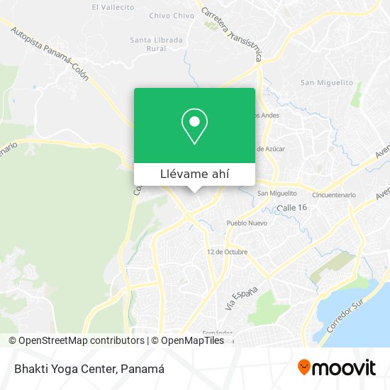 Mapa de Bhakti Yoga Center