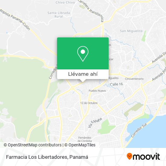 Mapa de Farmacia Los Libertadores