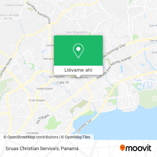 Mapa de Gruas Christian Service's