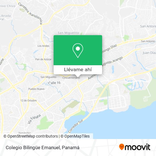Mapa de Colegio Bilingüe Emanuel
