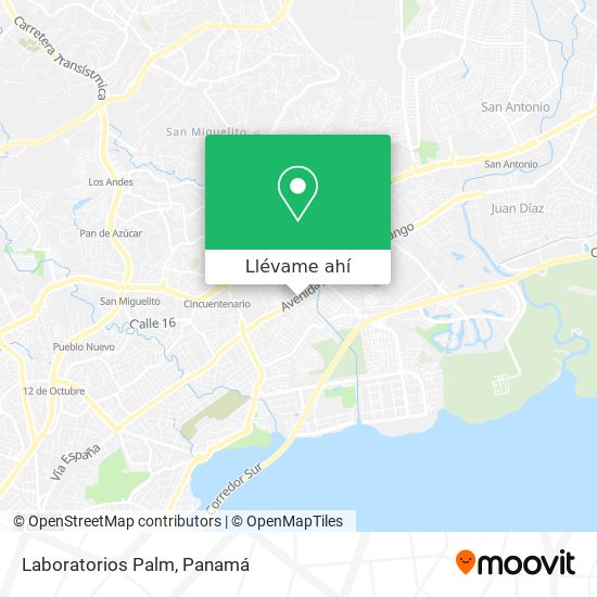Mapa de Laboratorios Palm