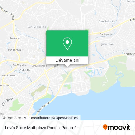 Mapa de Levi's Store Multiplaza Pacific