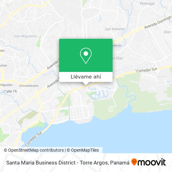 Mapa de Santa Maria Business District - Torre Argos