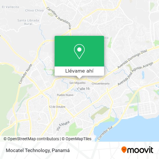 Mapa de Mocatel Technology