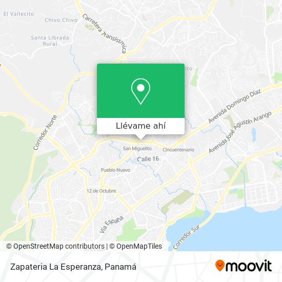 Mapa de Zapateria La Esperanza