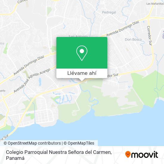 Mapa de Colegio Parroquial Nuestra Señora del Carmen