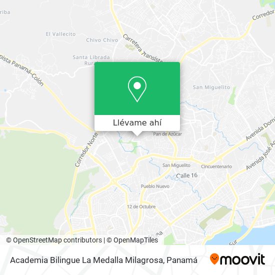 Mapa de Academia Bilingue La Medalla Milagrosa
