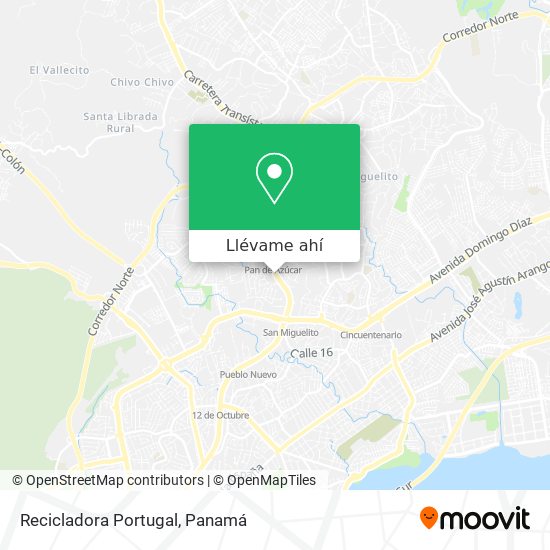 Mapa de Recicladora Portugal