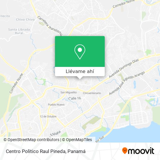 Mapa de Centro Politico Raul Pineda