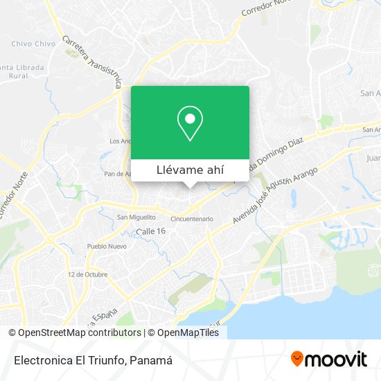 Mapa de Electronica El Triunfo