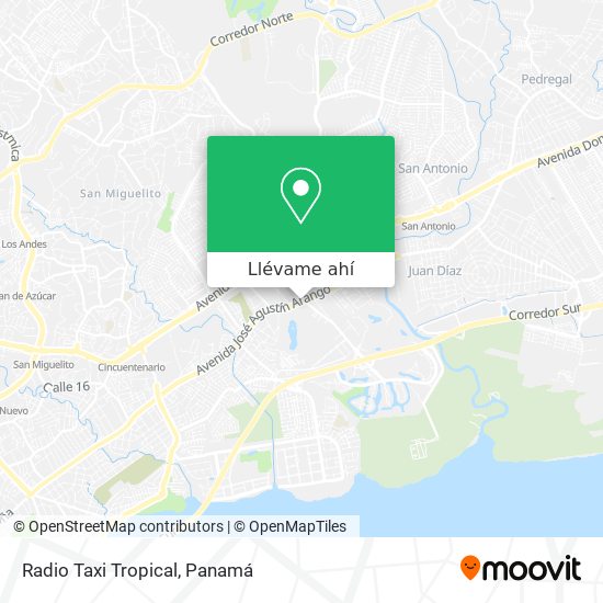 Mapa de Radio Taxi Tropical