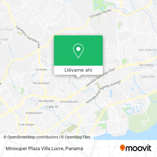 Mapa de Minisuper Plaza Villa Lucre