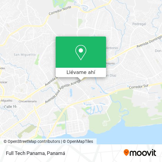 Mapa de Full Tech Panama