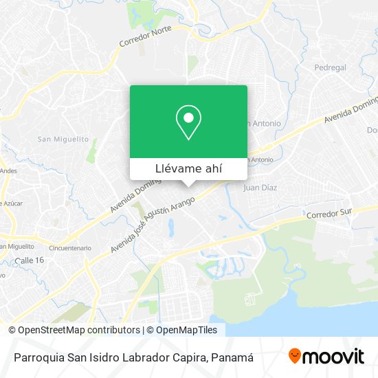 Mapa de Parroquia San Isidro Labrador Capira