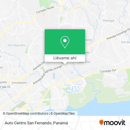 Mapa de Auto Centro San Fernando