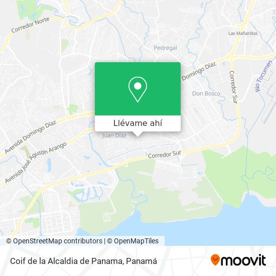 Mapa de Coif de la Alcaldia de Panama