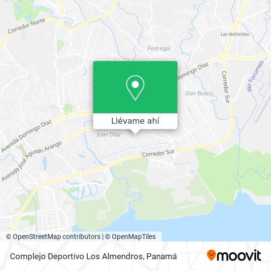 Mapa de Complejo Deportivo Los Almendros
