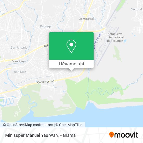 Mapa de Minisuper Manuel Yau Wan