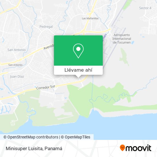 Mapa de Minisuper Luisita