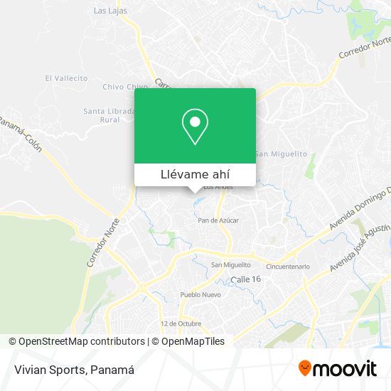 Mapa de Vivian Sports