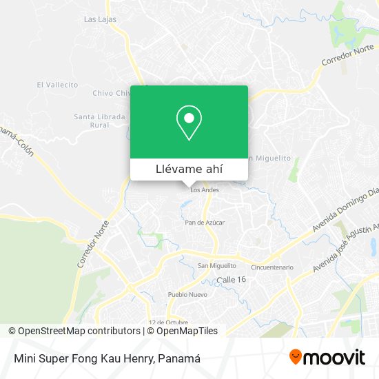 Mapa de Mini Super Fong Kau Henry