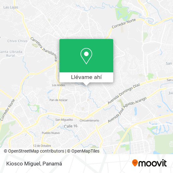 Mapa de Kiosco Miguel