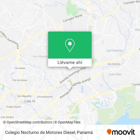 Mapa de Colegio Nocturno de Motores Diesel