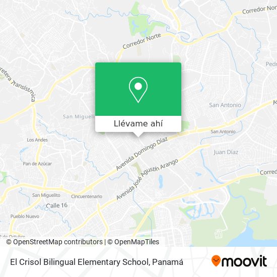 Mapa de El Crisol Bilingual Elementary School