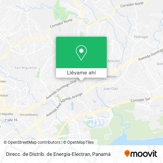 Mapa de Direcc. de Distrib. de Energia-Electran