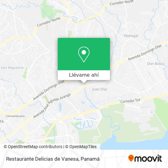 Mapa de Restaurante Delicias de Vanesa
