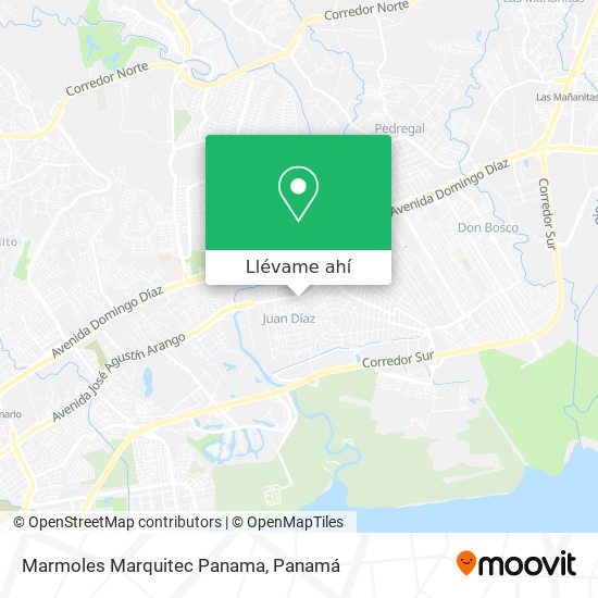 Mapa de Marmoles Marquitec Panama