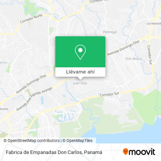 Mapa de Fabrica de Empanadas Don Carlos