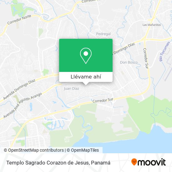 Mapa de Templo Sagrado Corazon de Jesus