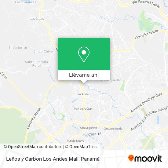 Mapa de Leños y Carbon Los Andes Mall