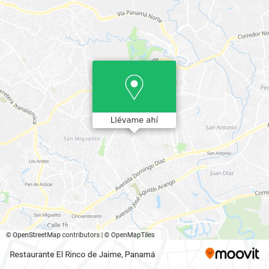 Mapa de Restaurante El Rinco de Jaime