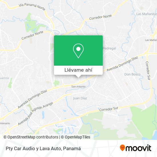 Mapa de Pty Car Audio y Lava Auto
